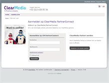 Tablet Screenshot of connect.clearmedia.be